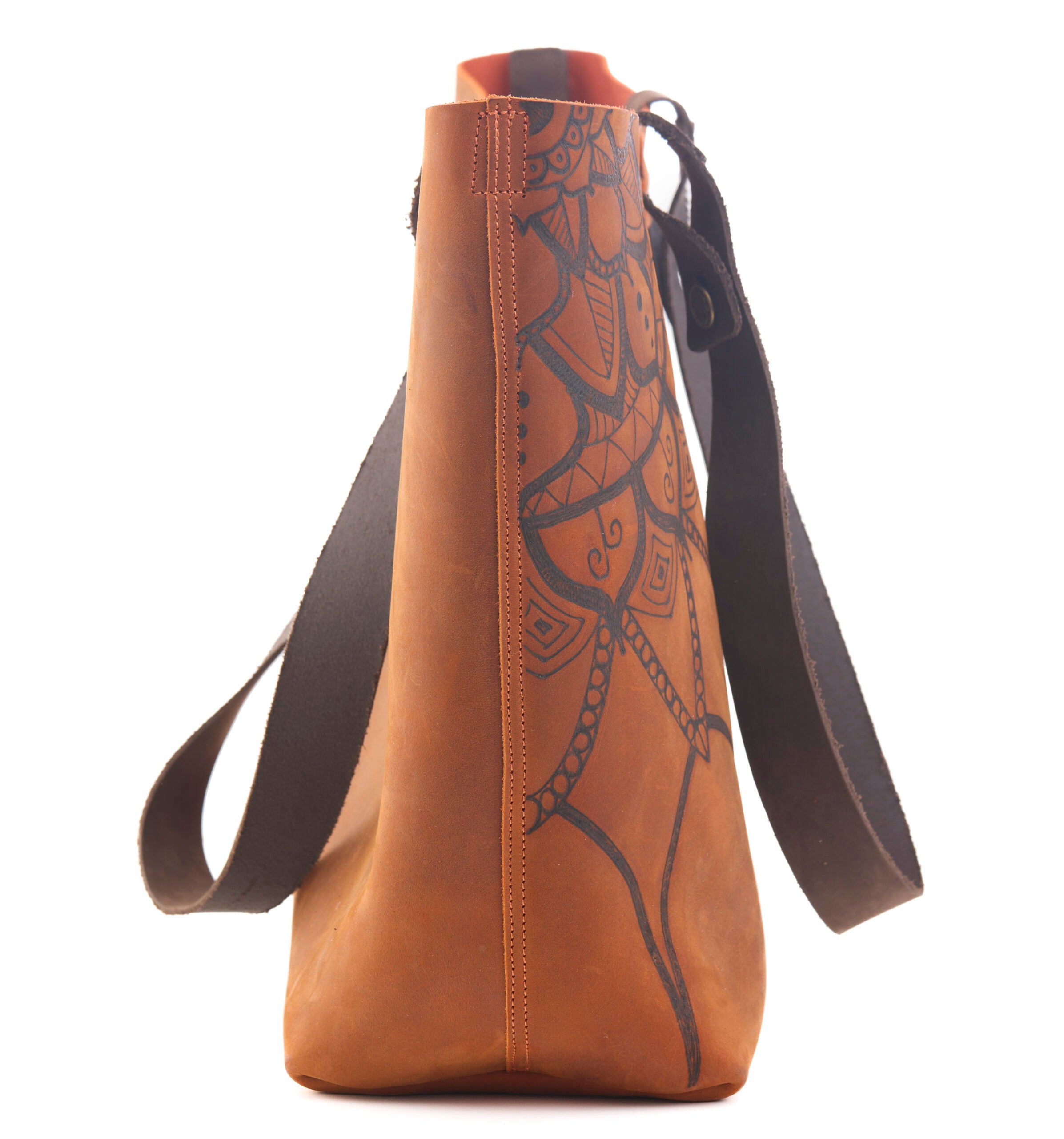 AC Longboards Rusty Mandala borsa in pelle ruggine