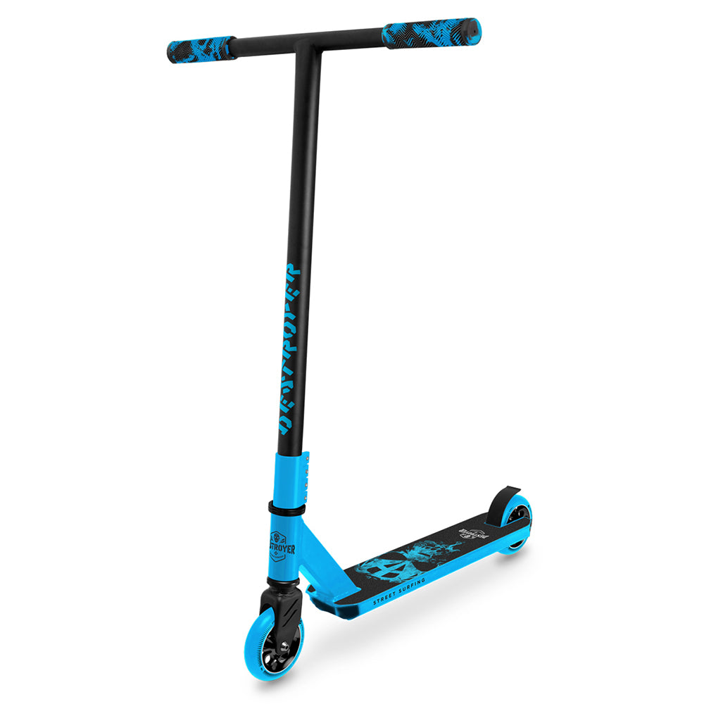 Street Surfing Destroyer monopattino stunt Smoked Skull Blue