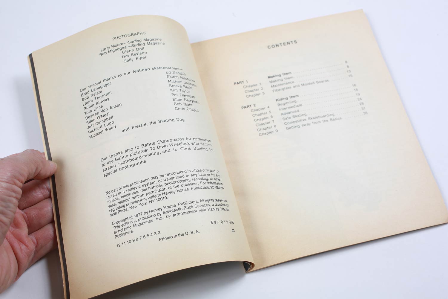 Jack Grant Skateboards libro vintage 1977 inglese