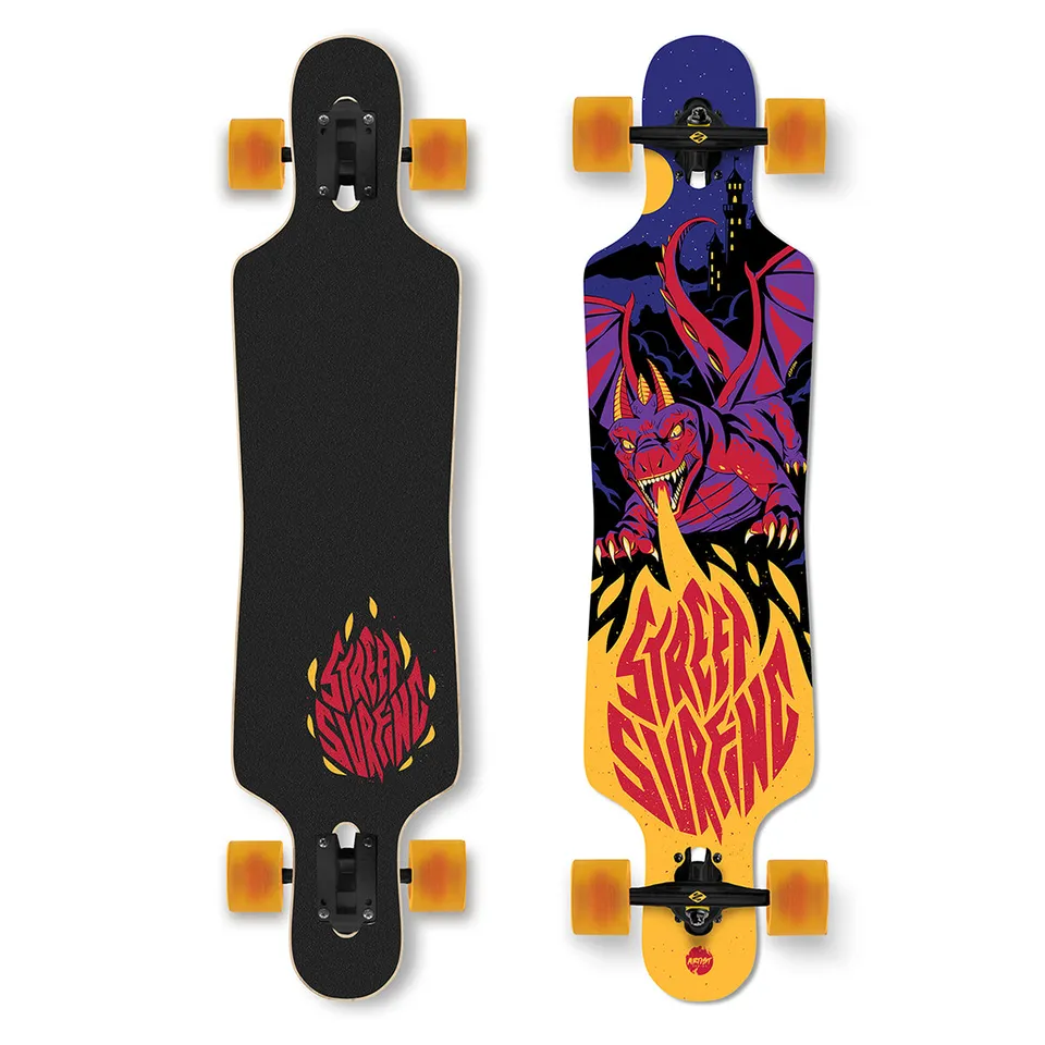 Street Surfing Curve Drop Through Freeride Bahamut 39" longboard