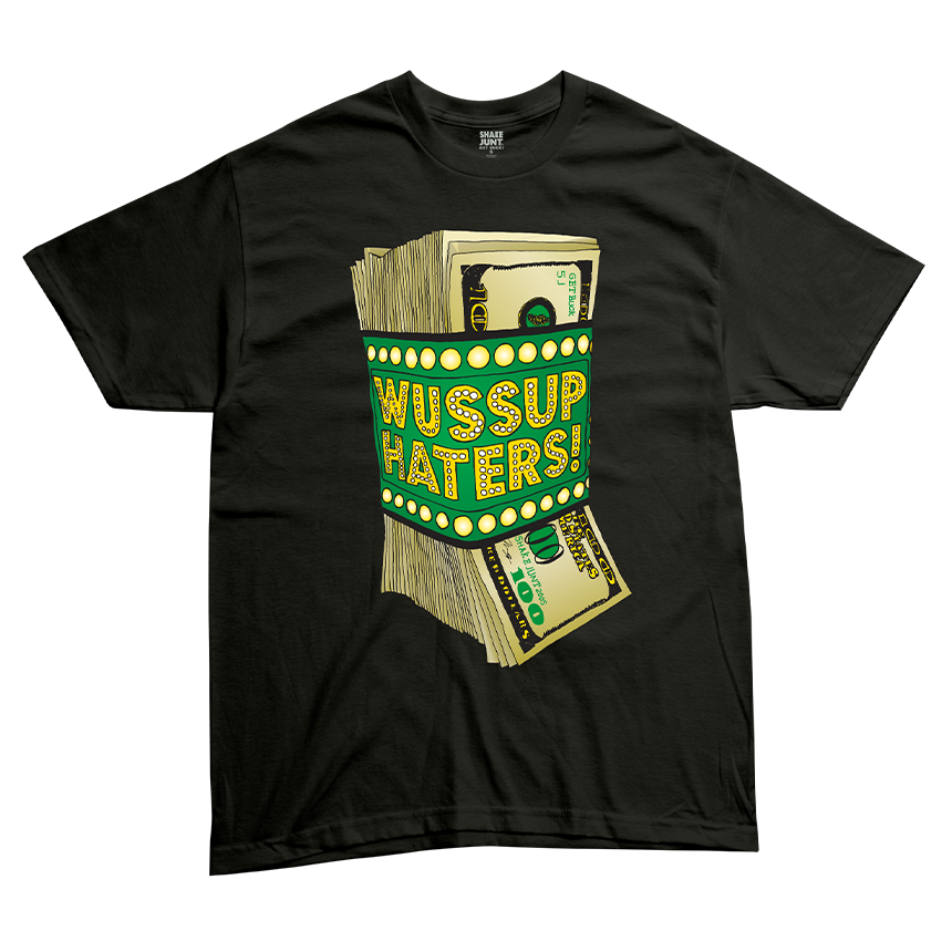 Shake Junt Money Talks maglietta nera cotone stampa
