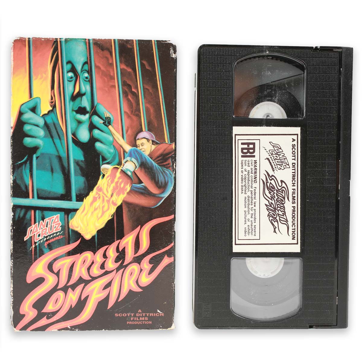 Santa Cruz Streets on Fire videocassetta VHS 1989