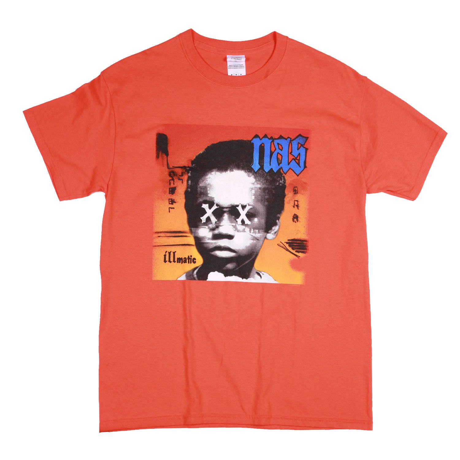 Nas Illmatic t-shirt arancione taglia M