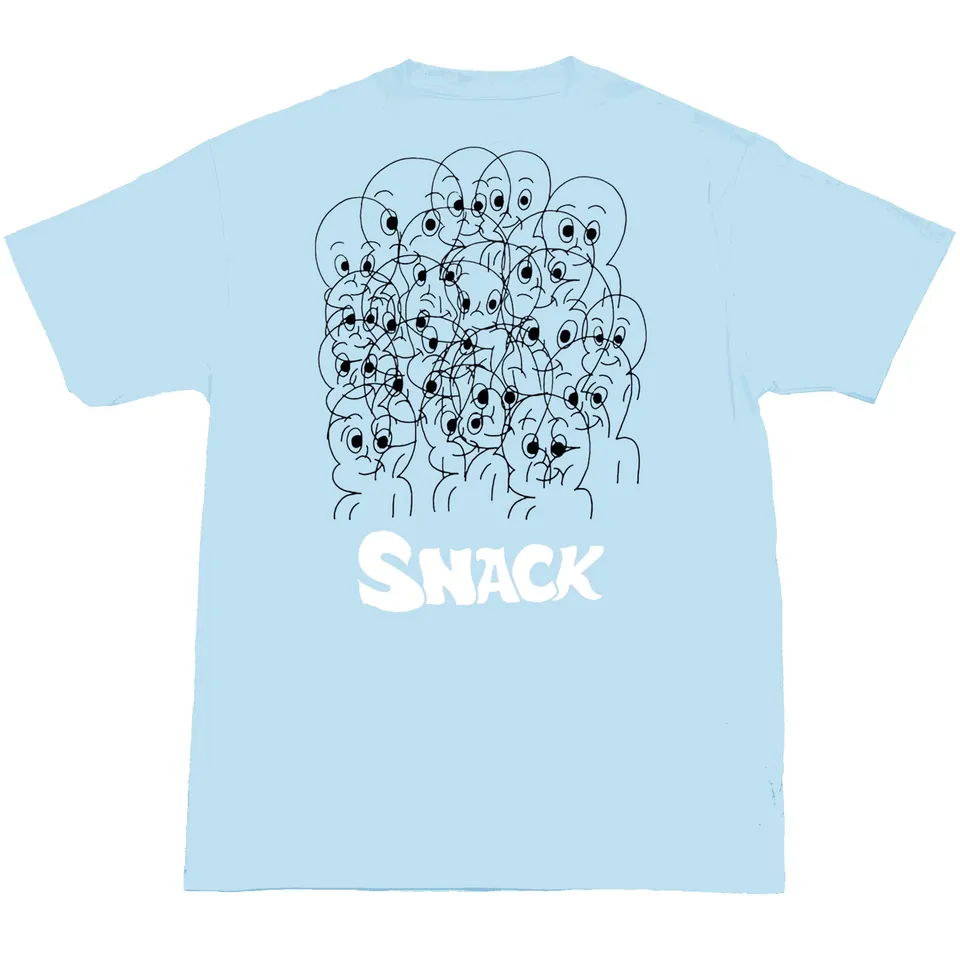 Snack Casper t-shirt cotone sky blue