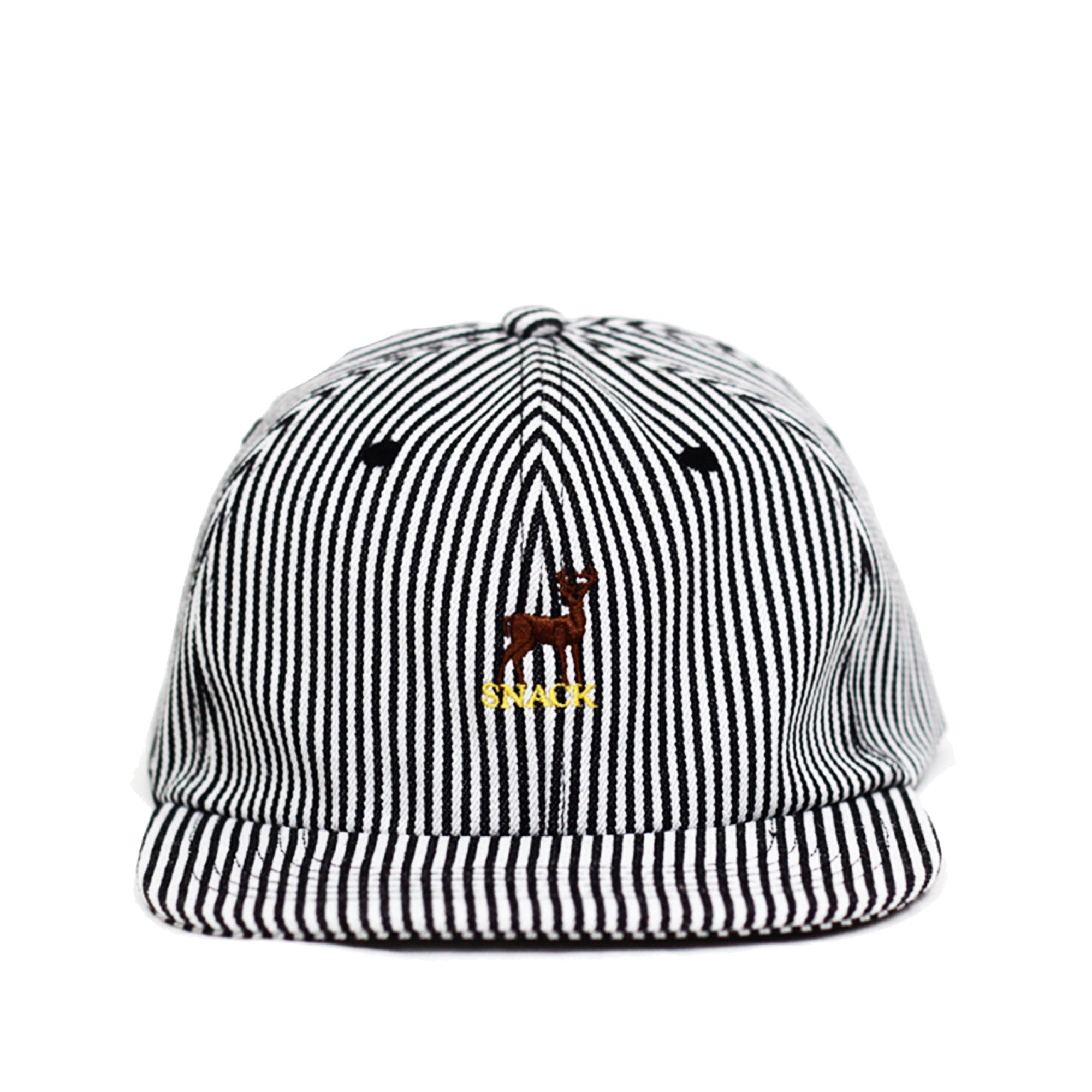 Snack Buck cappello denim a righe ricamo