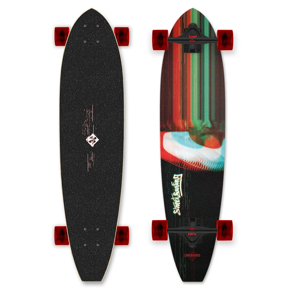 Street Surfing Cut Kicktail 36 Drag Vision longboard cruising