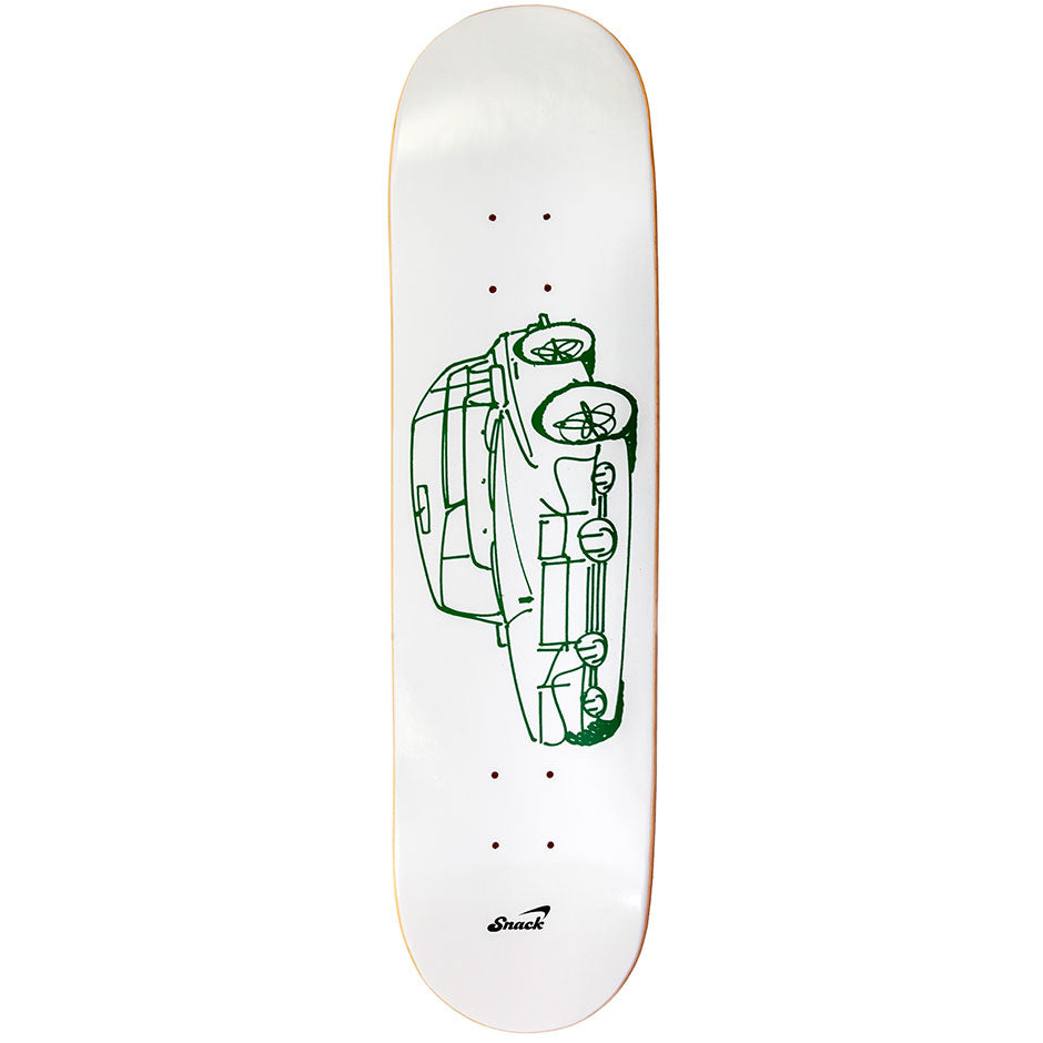 Snack Team Whip tavola skateboard 8.0 bianca