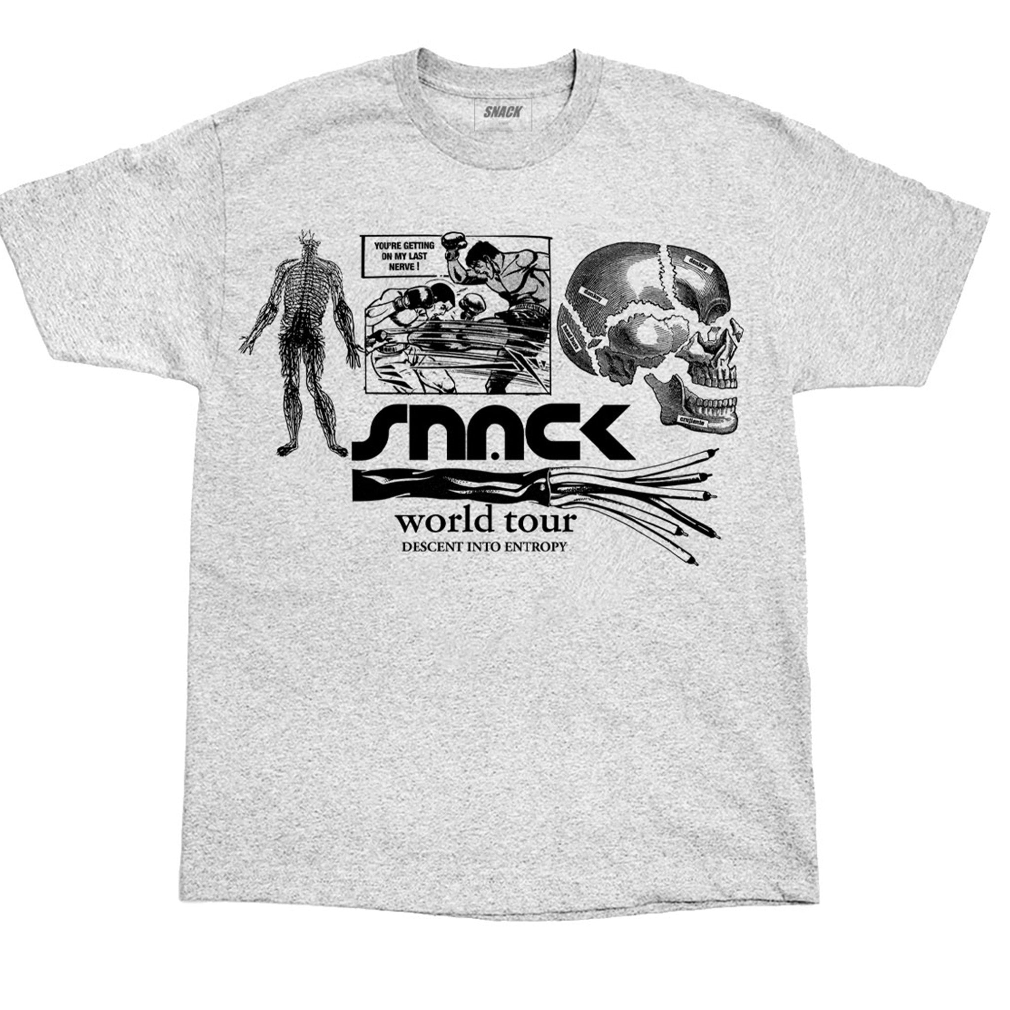 Snack Skateboarding Team Manager t-shirt ash L cotone