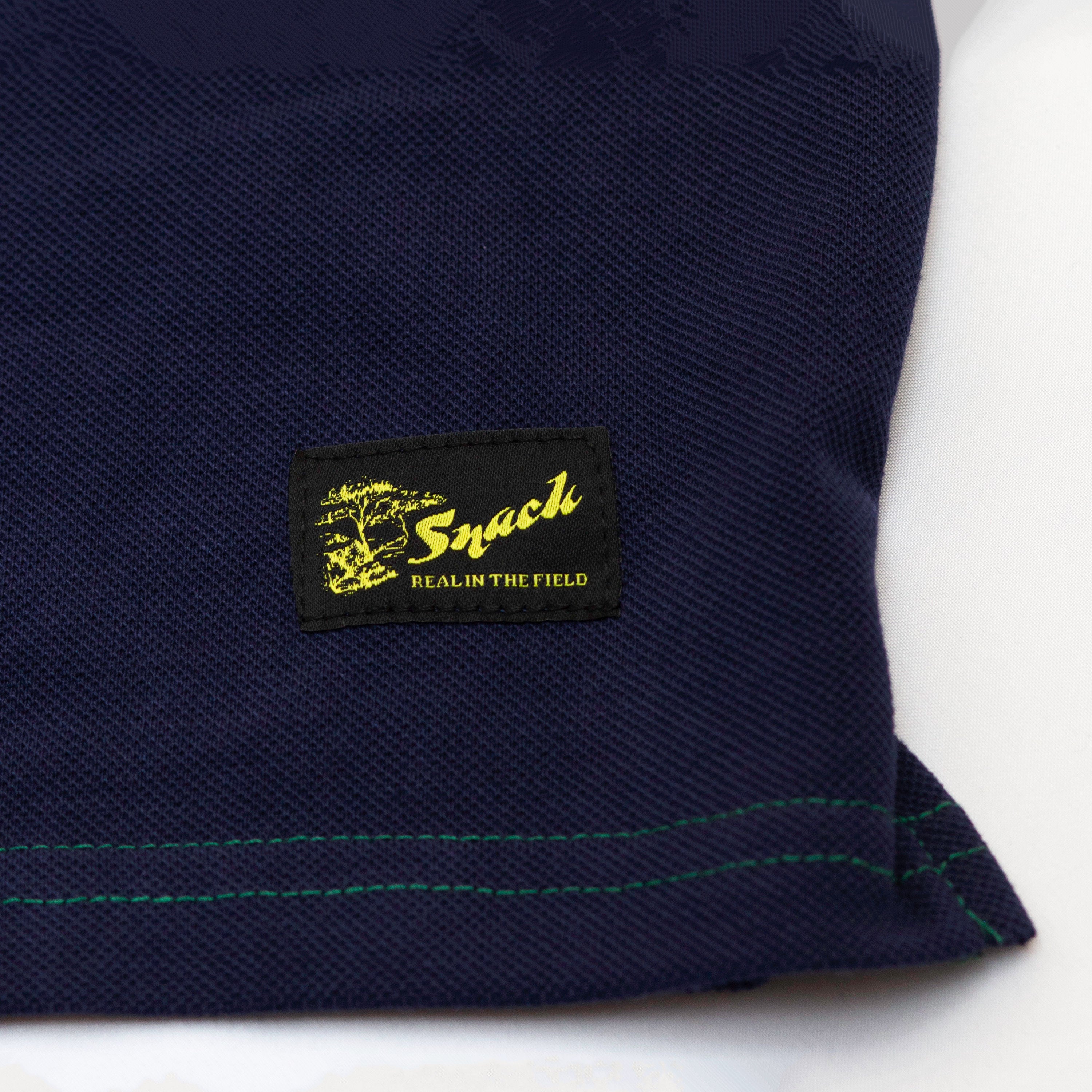 Snack Alive Wave polo cotone piqué ricamata