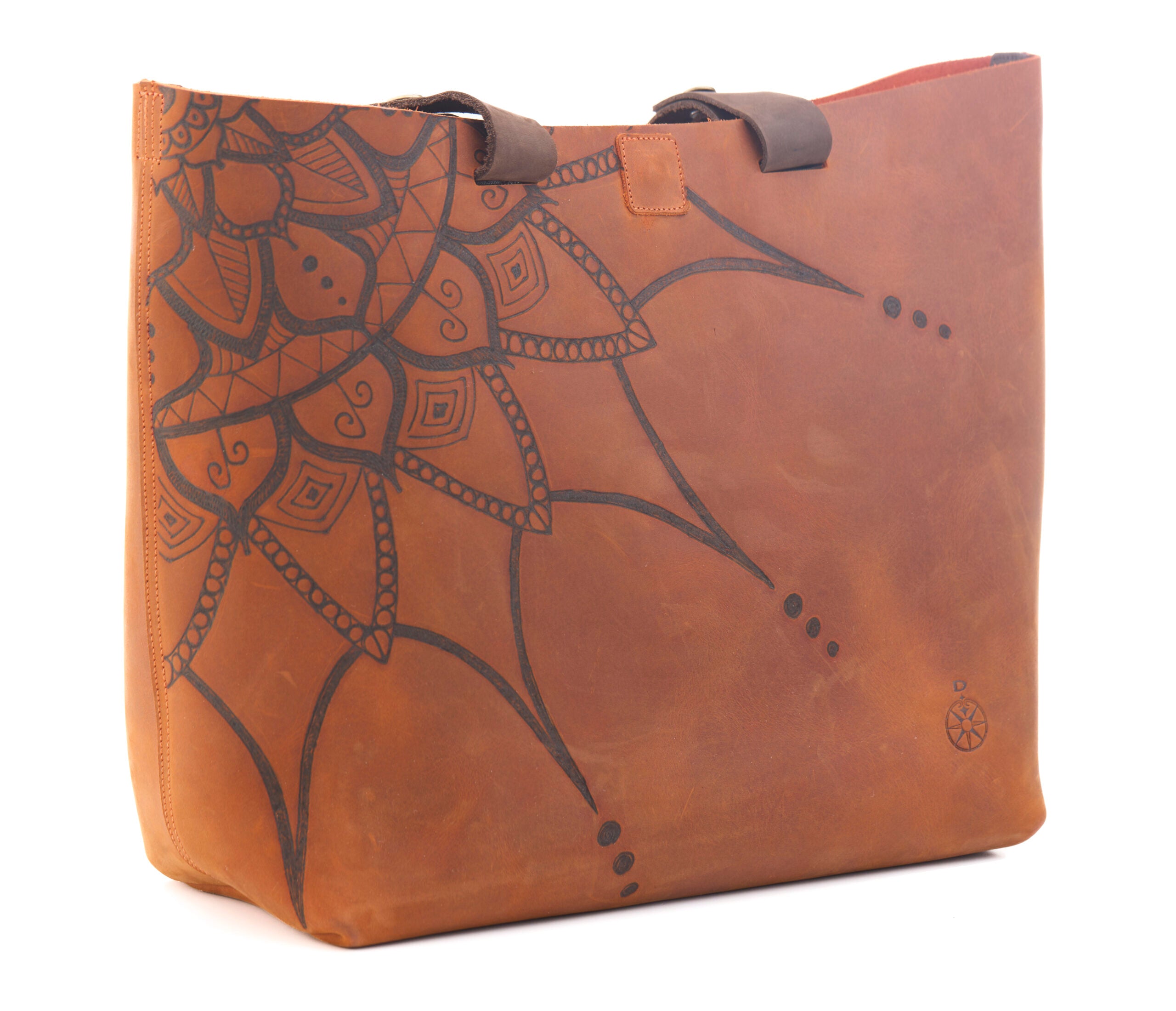AC Longboards Rusty Mandala borsa in pelle ruggine