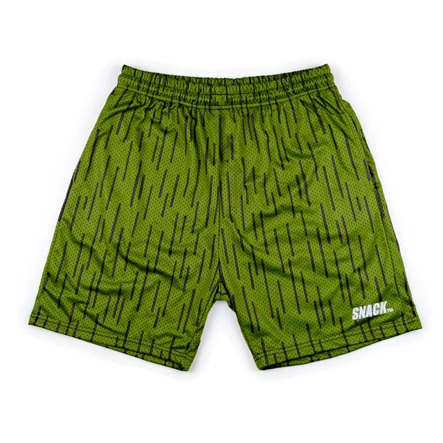 Snack Skateboarding Rain Camo pantaloncini mesh larghi