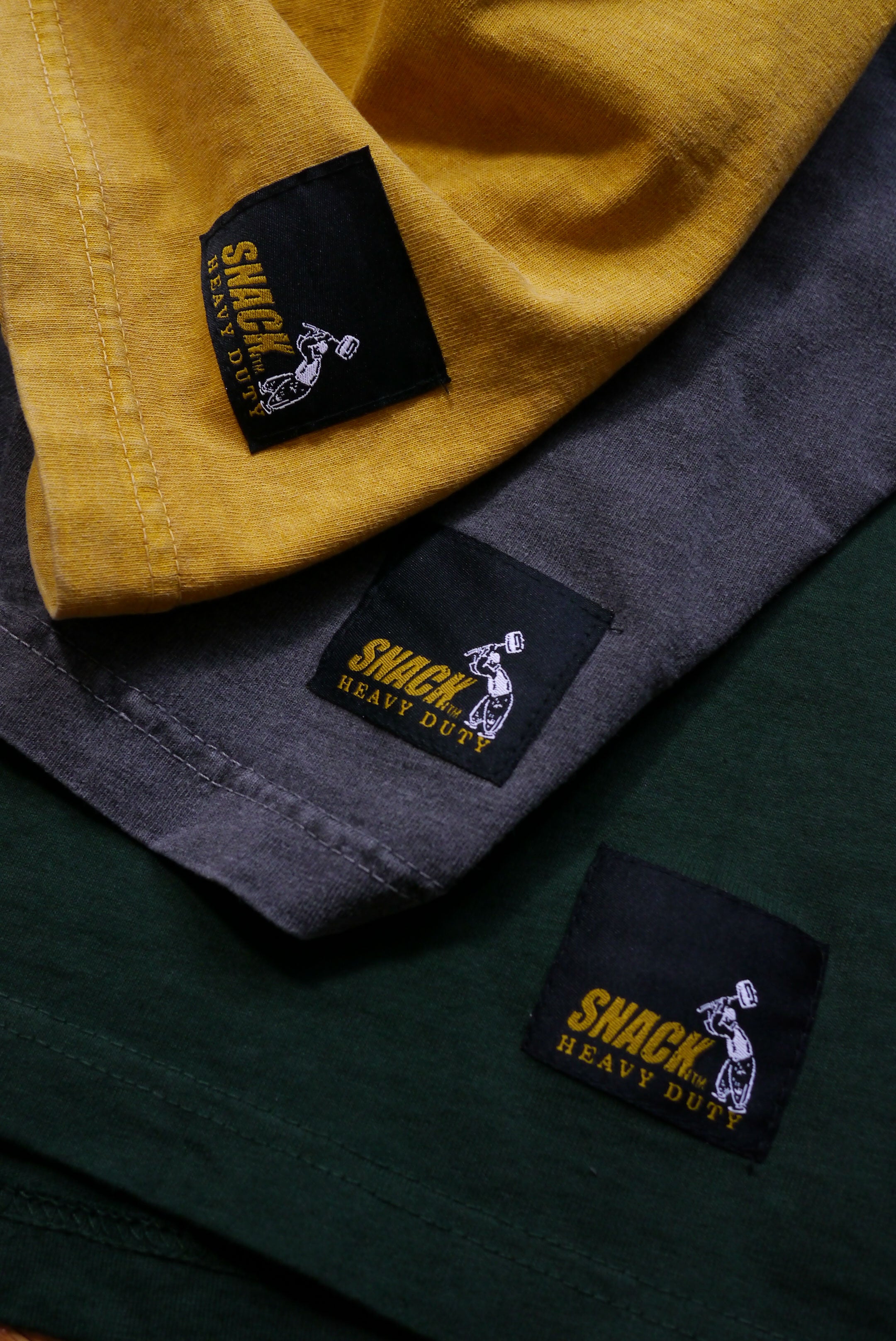 Snack Heavy Duty Tee Acid Black maglietta cotone pesante