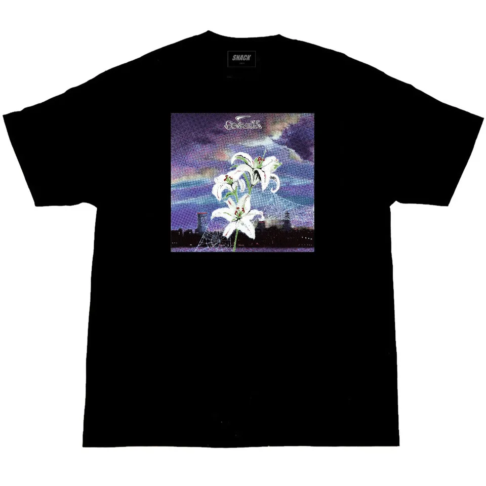 Snack Web Tee maglietta skate nera cotone S