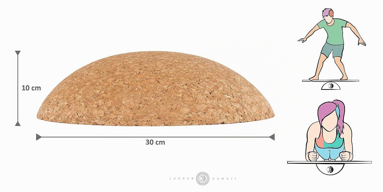 Jucker Hawaii Plank Ball semisfera sughero 30x10 cm 360°
