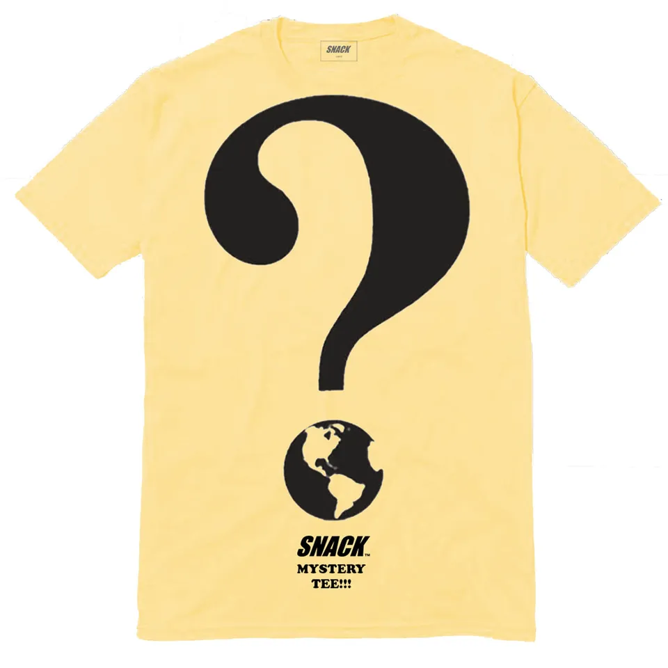 Snack Skateboarding Mystery Tee t-shirt archivio assortita