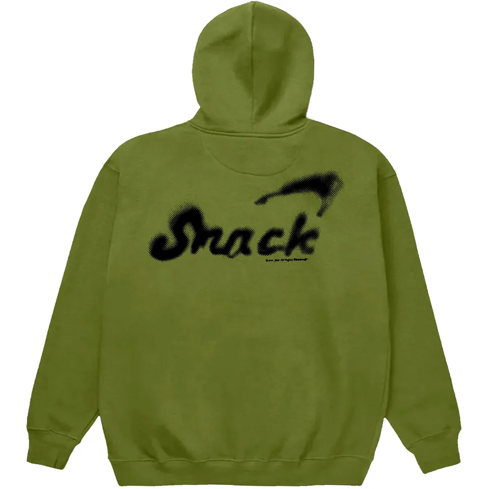 Snack Alive Overspray felpa cappuccio moss L