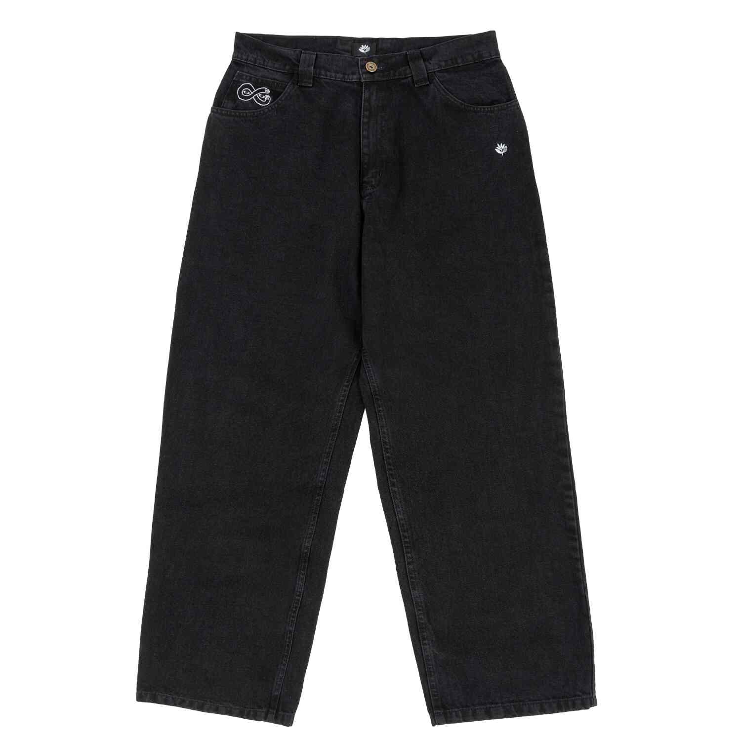 Magenta OG Denim jeans baggy neri XL denim