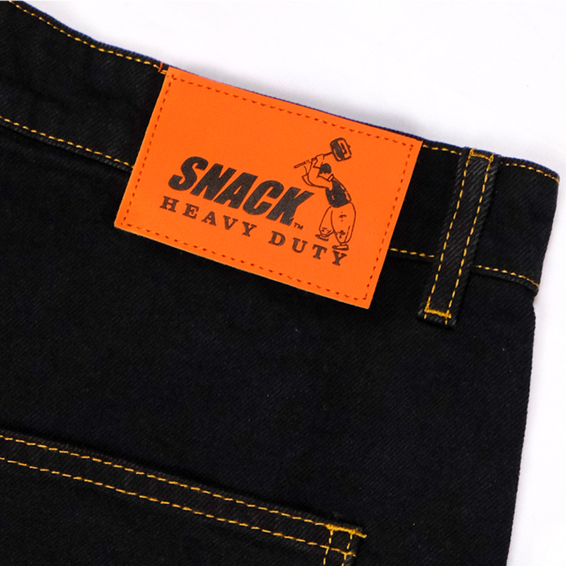 Snack Blackbird Jorts shorts jeans baggy ricamati